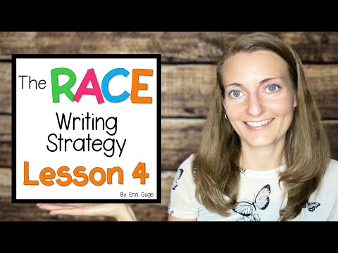 RACE Writing Strategy Lesson 4: Practice C Orally