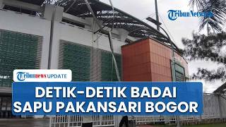 Detik-detik Badai Terjang Pakansari Bogor: Sapu Stadion & Videotron hingga Buat Satu Orang Terluka