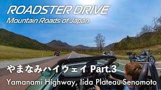 やまなみハイウェイ Part.3（飯田高原〜長者原〜瀬の本）九州の道で一番人気の映えスポットから、九州最高峰の峠越えまで、間違いなくここがハイライト！オープンカーでドライブ NDロードスター 車載動画
