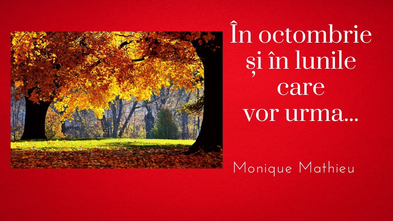 În octombrie și în lunile care vor urma, de Monique Mathieu