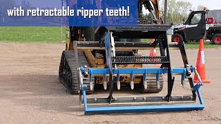 Skid Steer Land Leveler Attachment for Gravel Parking Lots