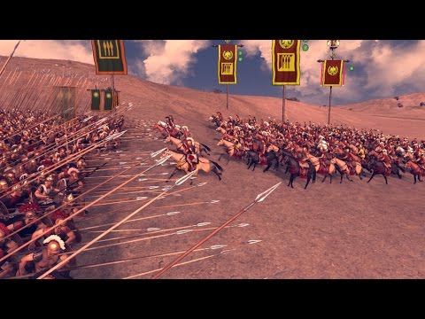 300 Macedon pikes vs 300 Roman cavalry  -  Rome 2 Total War