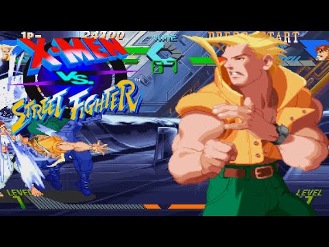 (Old) Charlie Nash Playthrough - X-Men vs. Street Fighter [ARCADE][HD]