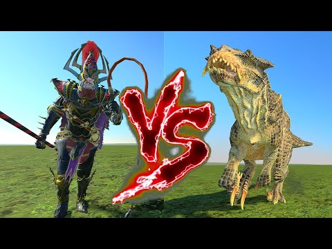 Rakarth VS Feral Carnosaur. Total War Warhammer 3