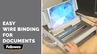 How to Wire Bind-Fellowes Wire Binding Machines