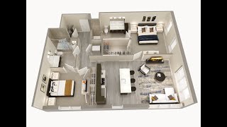 Dwell 2nd Street - 2BR (Steel floor-plan)