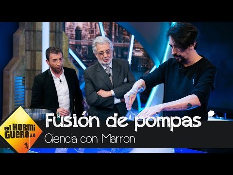 Marron hace magia fusionando pompas de jabón - El Hormiguero 3.0