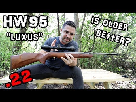 Weihrauch HW 95 .22 Air Rifle + Accuracy TEST - 25 & 50 Yards + FULL REVIEW - Break Barrel Airgun