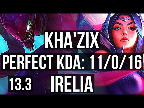 KHA vs IRELIA (MID) | 11/0/16, 1.7M mastery, Legendary | EUW Master | 13.3