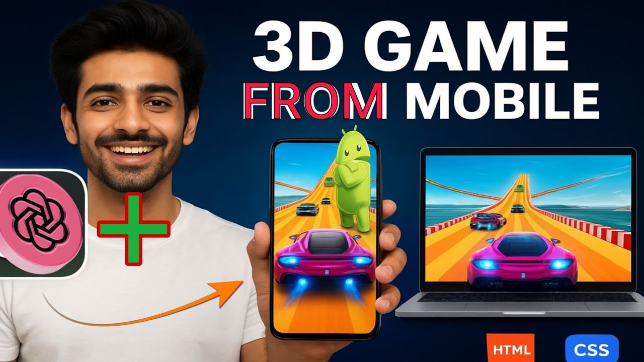 Create a 3D Game on Mobile with ChatGPT – Complete Mobile Game Development Tutorial
