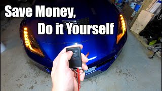 How to replace your key fob battery for a C7 Corvette!! // TIL