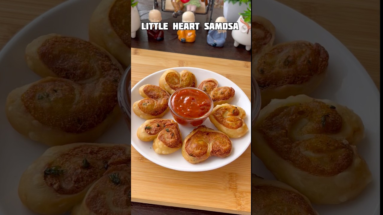 Little heart samosa #shorts #recipe #snacks #samosa #potato #shortsfeed #trending #viral #cooking