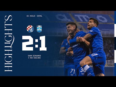 HIGHLIGHTS | GNK DINAMO – NK OSIJEK 2:1 | Tri boda u derbiju uz prvijence McKenne i Domingueza