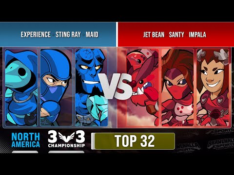 Experience, STING RAY & Maid VS jet bean, Santy & Impala - Top 32 - NA - 3v3 Championship 2022