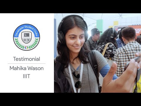 DSC India leads at Google I/O '18 - Mahika Wason