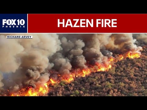 Hazen Fire latest: Nearly 1,000 acres burned near Buckeye | FOX 10 Phoenix