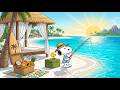 Snoopy's Tropical Island Fishing Retreat 🏝️☀️ Relaxing Beach Jazz & Ocean Breeze Ambience DEFAULT Thumbnail