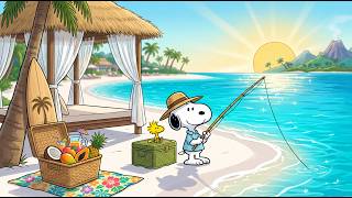 Snoopy's Tropical Island Fishing Retreat 🏝️☀️ Relaxing Beach Jazz & Ocean Breeze Ambience MQDEFAULT Thumbnail