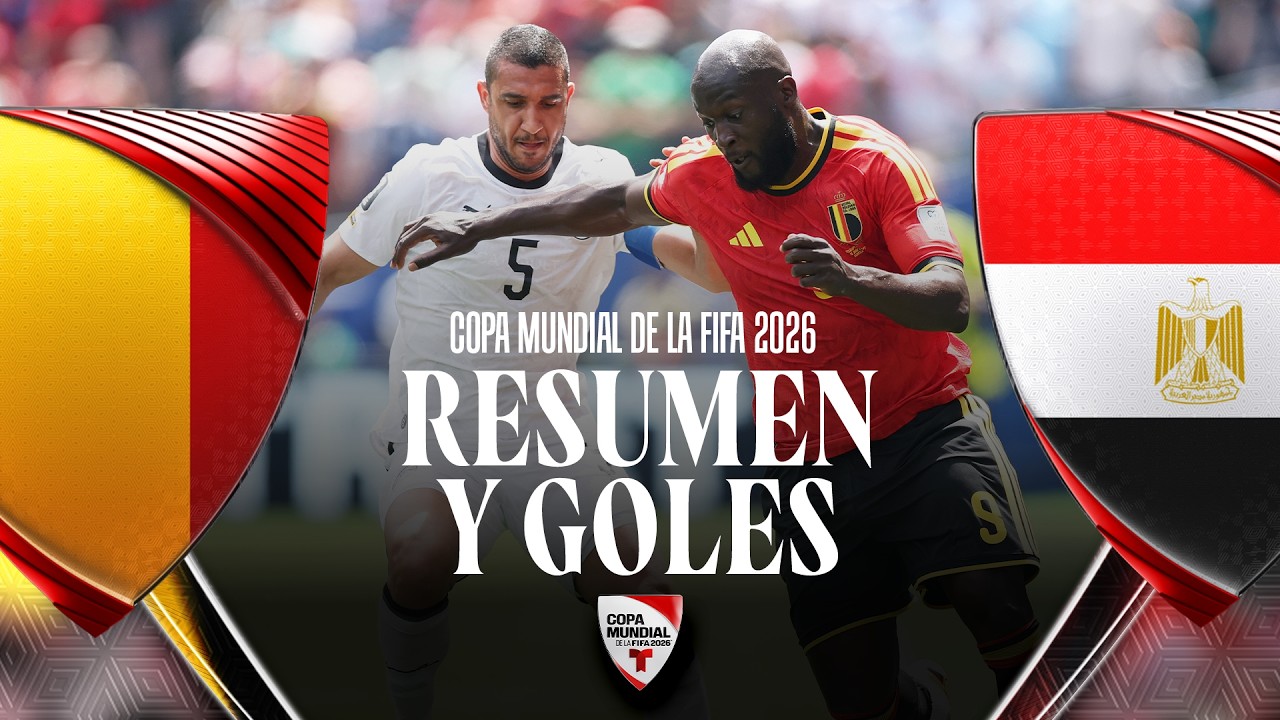 Resumen Bélgica vs Egipto