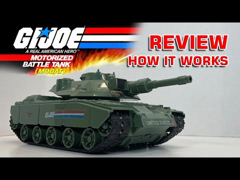 1982 G.I. Joe MOBAT Motorized Battle Tank TESTED WORKING - Review & How it Works - Vintage GI Joe