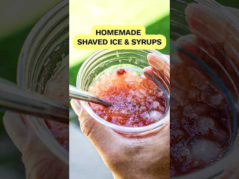 How to Make Perfect Shaved Ice and Homemade Syrups in Your Vitamix (or other blender)