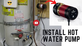 Installing a Grundfos Hot Water Recirculating Temperature Pump UP10 16