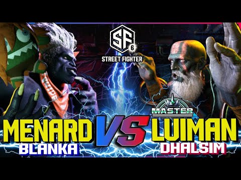 SF6 ▰ MENARD (BLANKA) vs LUIMAN (DHALSIM) ▰ HIGH LEVEL GAMEPLAY