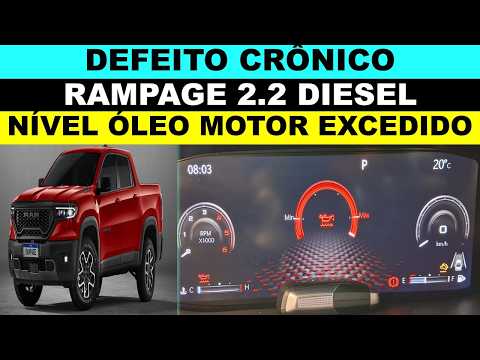 Rampage 2.2 diesel defeito crônico nível do óleo do motor excedido, porque isso acontece?