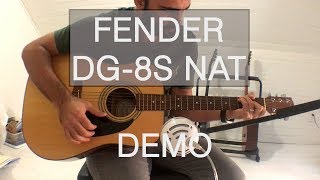 Video thumbnail for FENDER ACOUSTIC with Modifications - Fender DG-8S NAT Guitar Demo by J Batista
