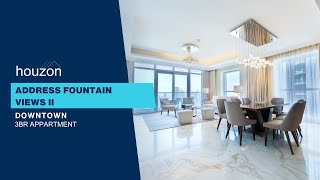 Luxurious 3BR + M/R |High Floor| Burj Khalifa and Dubai Fountain View