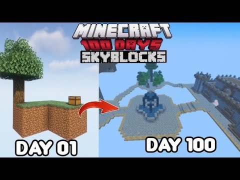 100 Days in Skyblock - EPIC Gamer Survival!