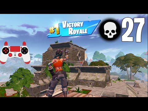 27 Elimination Solo Squads Gameplay "Build" Win (Fortnite Chapter 4 Season 3)