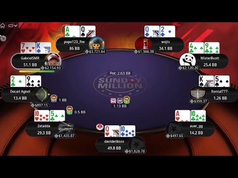 $109 SUNDAY MILLION 07-07-2024 davideriksso | popo123_ftw | GabrielSMR - Final Table Poker Replays