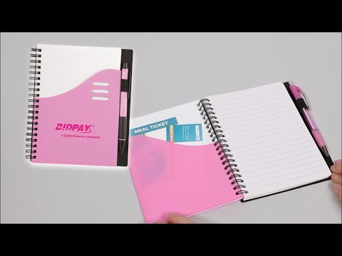 Color Wave Notebook with Ballpoint Pen