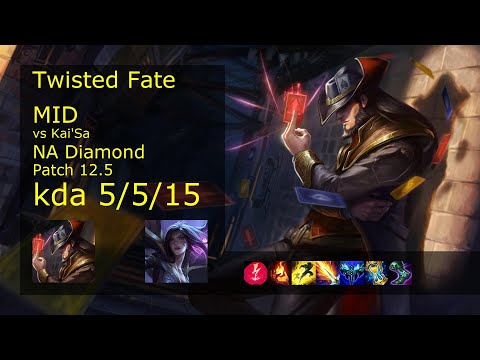 Rank 3 NA Twisted Fate Mid: Twisted Fate vs Kai'Sa