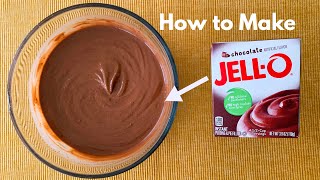 How To Make Jello Instant Pudding - 7 min Recipe Chocolate Pudding