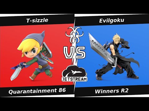 Quarantainment 86 Winners R2 - T-sizzle (Toon Link) Vs Evilgoku (Cloud) - SSBU