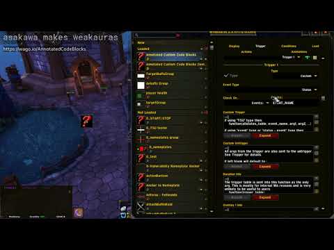 Making Weakauras Custom Code Block Tutorial