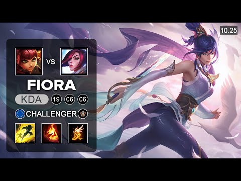 Fiora Top vs Annie - EUW  Challenger Patch 10.25