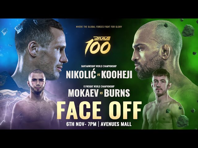 BRAVE CF 100 Face-Offs | Mokaev vs Burns, Kooheji vs Nikolić, Lohoré vs Fakhreddine MMAtown blog post image: BRAVE CF 100 Face-Offs | Mokaev vs Burns, Kooheji vs Nikolić, Lohoré vs Fakhreddine
