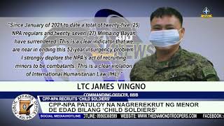 CPP NPA RECRUITS ‘CHILD SOLDIERS’