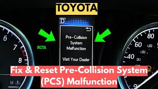 How To Fix & Reset Toyota Pre-Collision System (PCS) Malfunction?