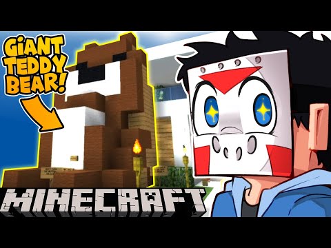 SOMEONE BUILT ME A GIANT TEDDY BEAR ON MINECRAFT! -  Ep. 25!