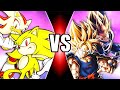 Goku Vegeta VS Sonic Shadow DragonBall SonicTheHedgehog Fiction Collision