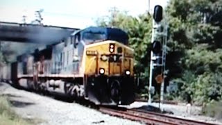 preview picture of video 'CSX 546 & 5115 @ Frederick Junction'