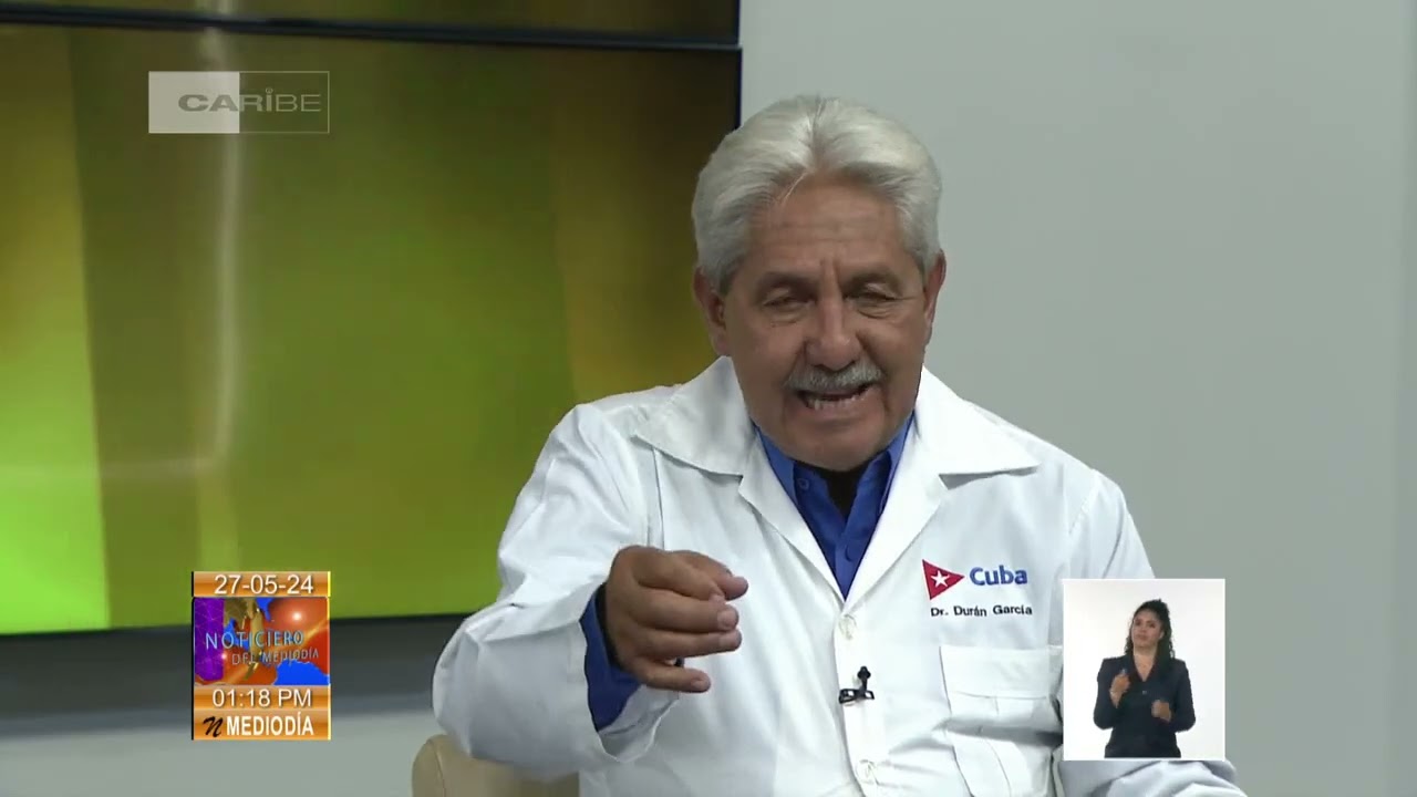 Der nationale Direktor für Epidemiologie des MINSAP, Dr. Francisco Durán García, erklärte im kubanischen TV, wie die Krankheit erkannt und bekämpft werden kann. | Bildquelle: © YouTube/Canal Caribe | Bilder sind in der Regel urheberrechtlich geschützt