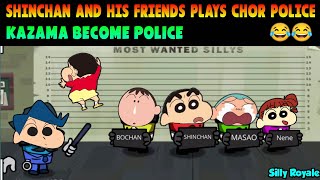 Shinchan playing chor police in silly royale 😂 | shinchan plays devil amongst us | funny game😂