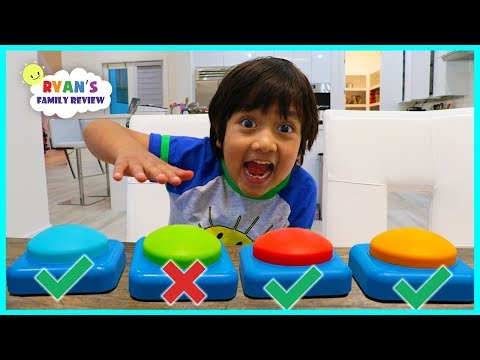 Don't Push The Wrong Button Challenge with Ryan's Family Review!
