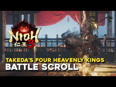 Nioh 3 Takeda's Four Heavenly Kings Battle Scroll