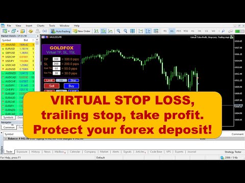 Video Virtual Take profit Stop loss Trailing stop